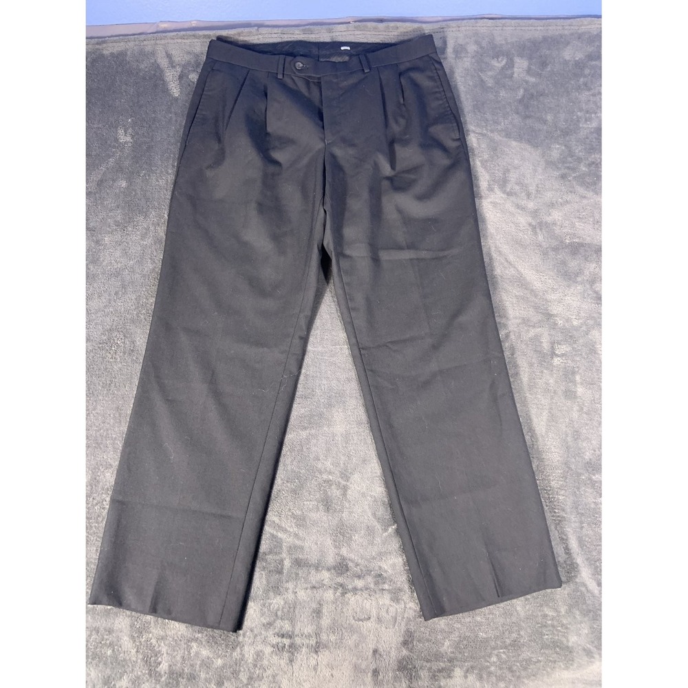 Lauren Ralph Lauren Total Comfort Men's Dress Pants 34x30 Black Wool Blend